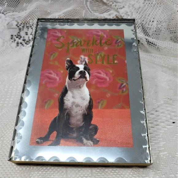 Boston Terrier Decorative Mirror Trimmed Photo - Picture 10 of 10